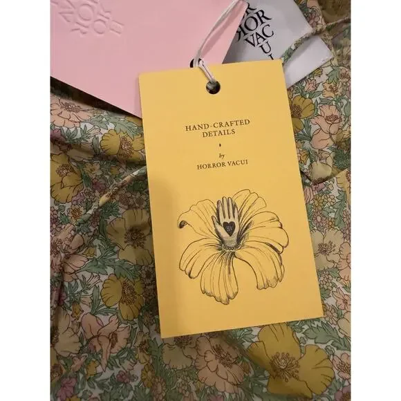 HORROR VACUI APOLLONIA Cotton blouse Floral Sz XS NWT - Picture 11 of 16